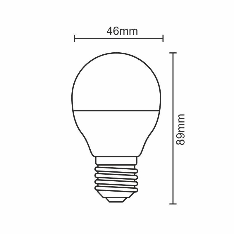 LED žárovka 8W - G45 / E27 / SMD / 4000K - ZLS829