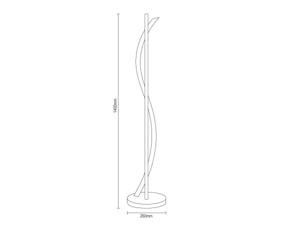 Designová LED stojací lampa 70 W – JF2312/B 8