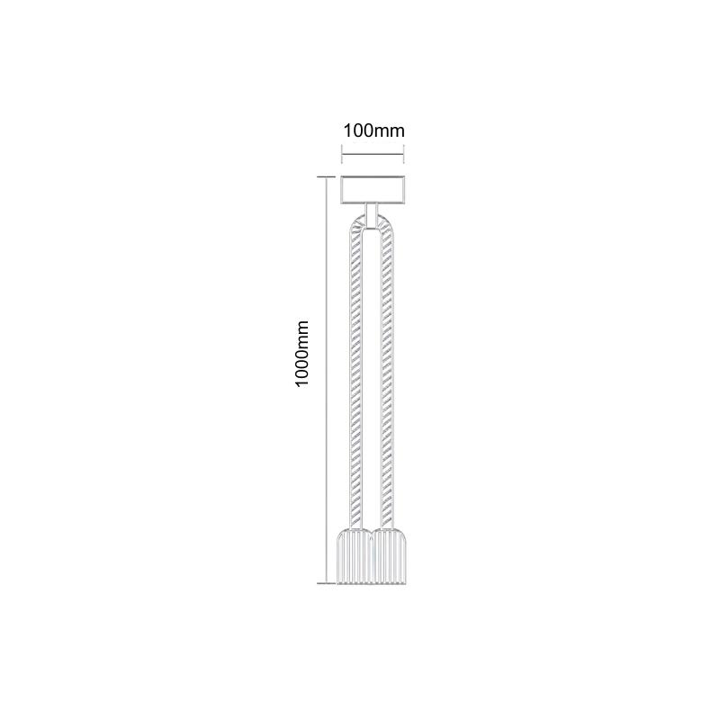 Objímka E27 / 3m / provaz - přírodní - BH6721-5