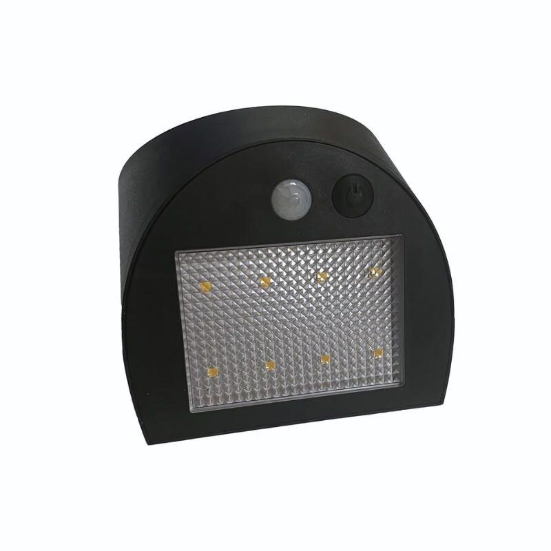 LED černé nástěnné solární svítidlo 3W / 3000K / 4000K - LS025