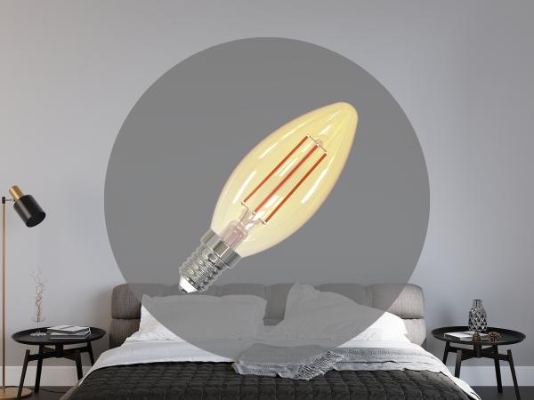 LED žárovka / filament 6W - C35 / E14 / 2000K - ZLF713DV