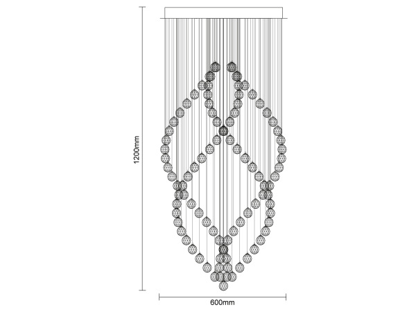 Křišťálový lustr NAURU - N3014 4