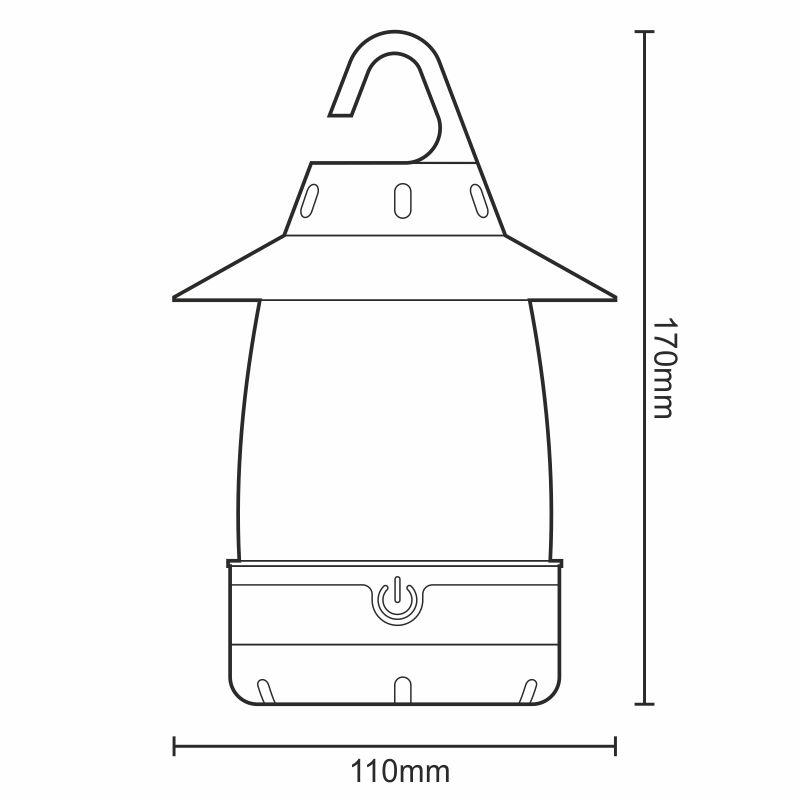 LED kempingová svítilna - FCL01
