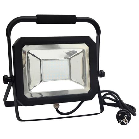 LED reflektor 50W+držák/4000K/BK/H - LF1024H