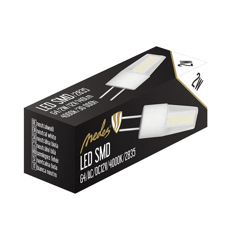 LED žárovka 2W - G4 / SMD / 4000K - ZLS420